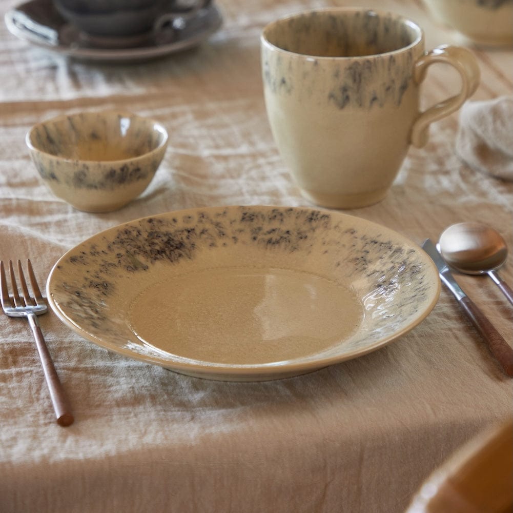 Assiette en grès "Madeira" 28cm - Crème