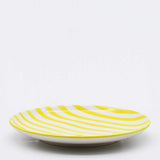 Assiette en porcelaine portugaise I Vaisselle du Portugal en ligne Assiette "Costa Nova Mar" 20cm - Jaune