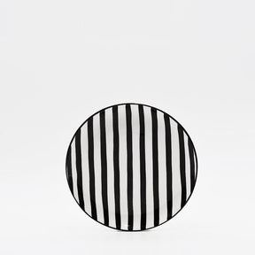 Assiette en porcelaine portugaise I Vaisselle du Portugal en ligne Assiette "Costa Nova Mar" 20cm - Noire