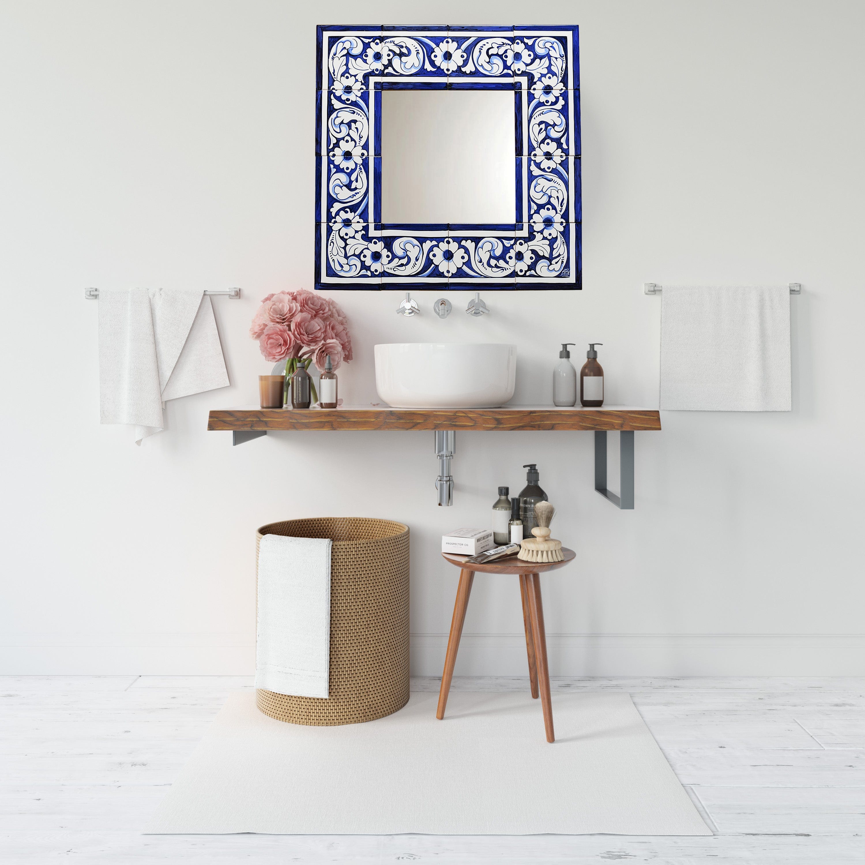 Handmade Portuguese Azulejos Frame | Azulejos Mural – Luisa Paixao