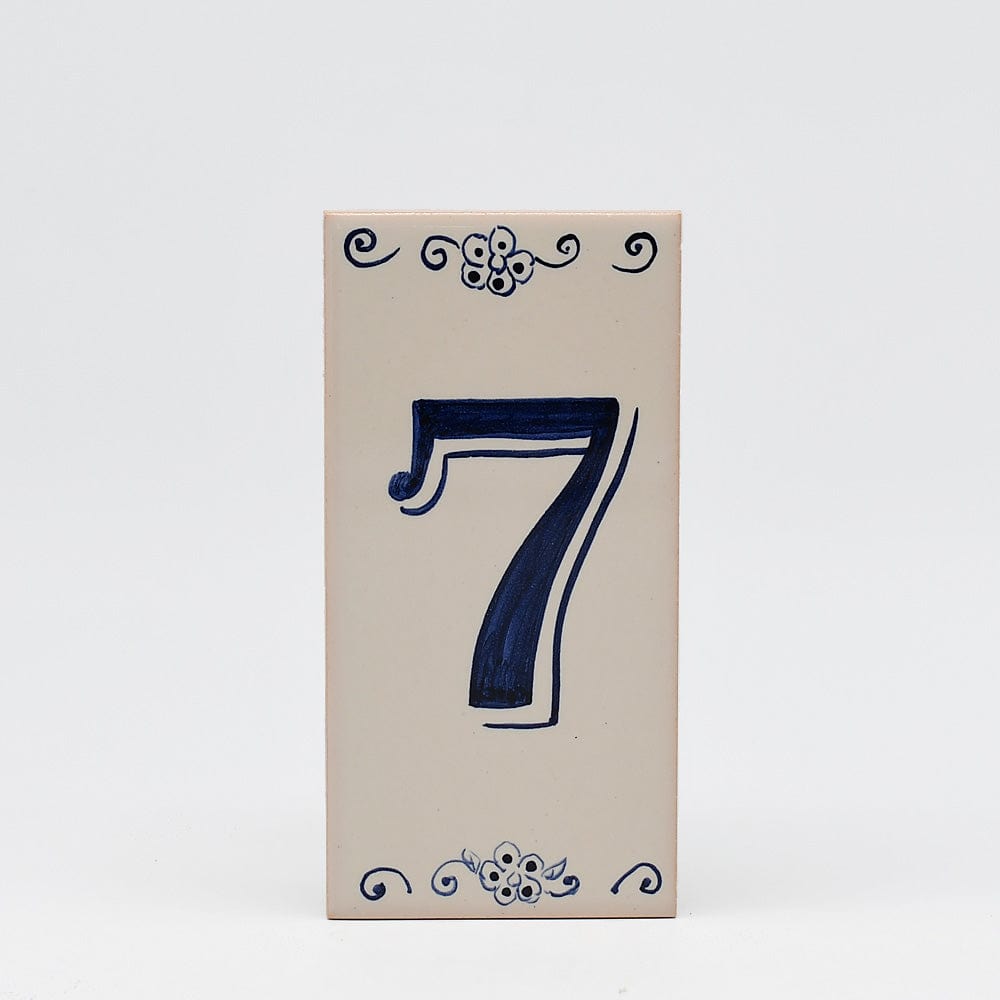 Azulejo I Street Number Portuguese Tile - 7