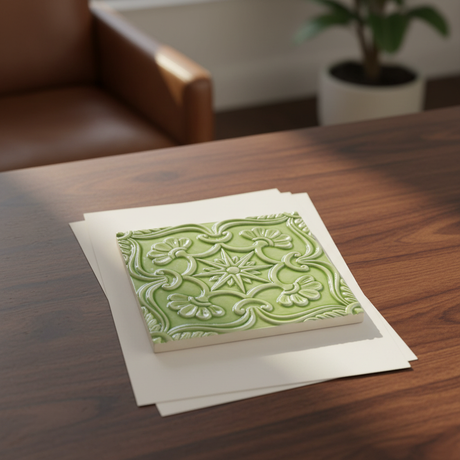 Azulejo à plat vue du dessus - couleur référence