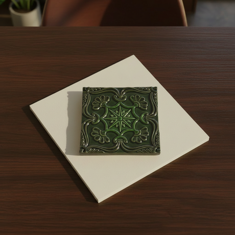 Azulejo à plat vue du dessus