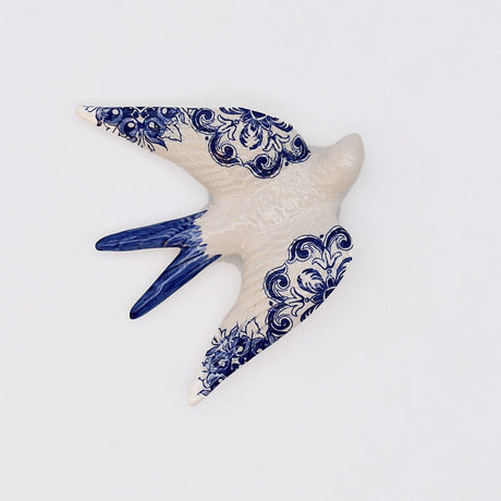 Azulejos I Ceramic Swallow - Blue