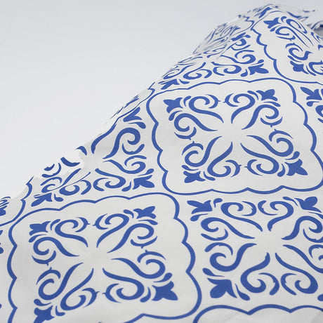 Azulejos I Pillow Cover - Blue & White