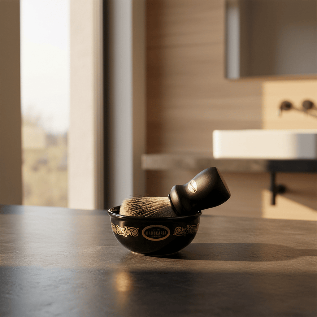 Barbearia de Bairro I Ceramic shaving Cup