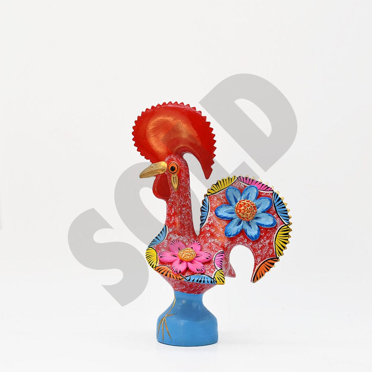 Barcelos Rooster by Prazeres Côta 12''- Red