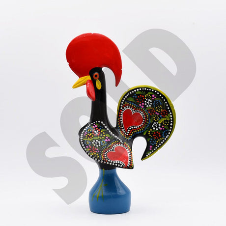 Barcelos Rooster by Prazeres Côta 16''- Black