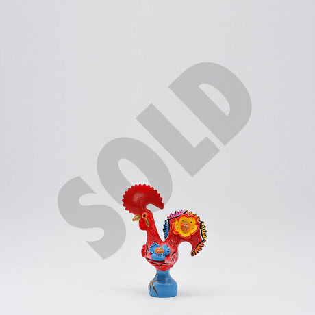 Barcelos Rooster by Prazeres Côta 6" - Red