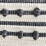 Bathroom Rug 28x20" White & Grey