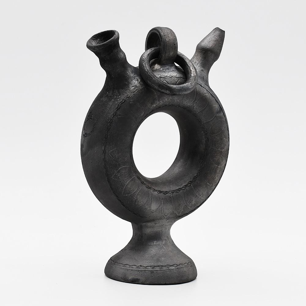 Black Terracotta Decanter from Bisalhães - Luisa Paixao | USA