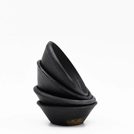 Black Terracotta Pasteis de Nata Molds - Set of 5