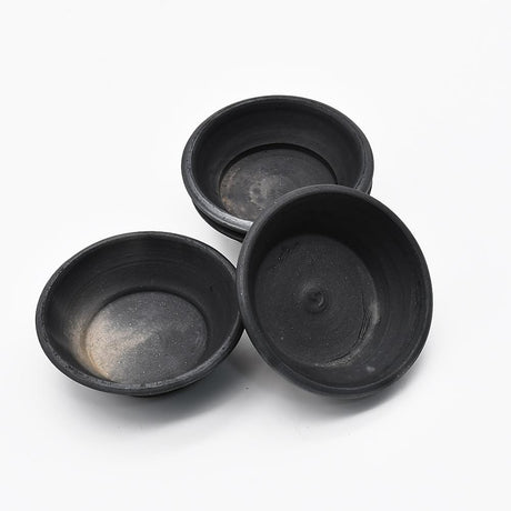 Black Terracotta Pasteis de Nata Molds - Set of 5
