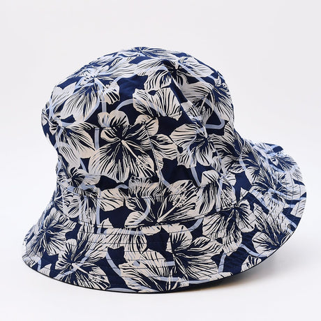 Bob réversible en coton - Bleu