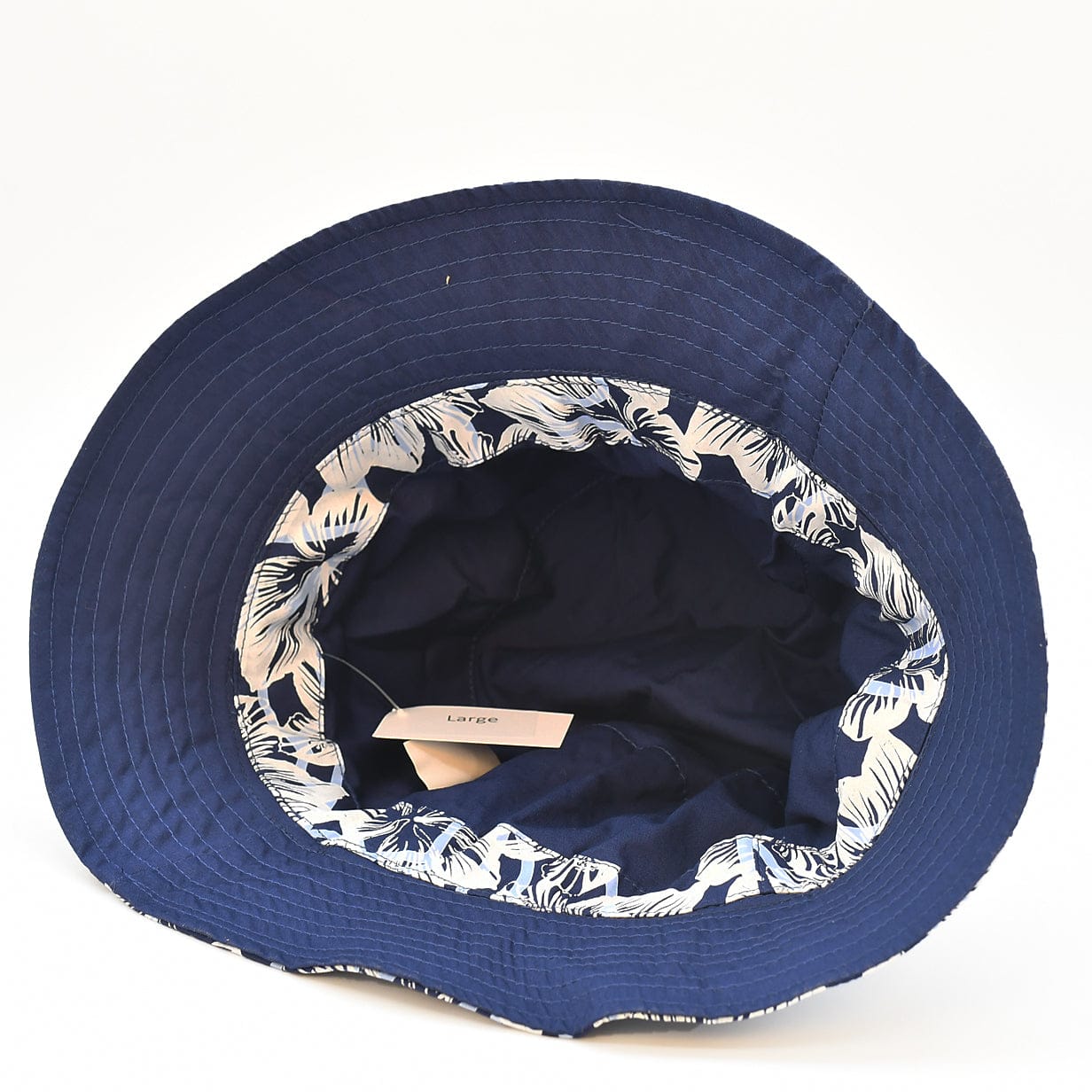 Bob réversible en coton - Bleu