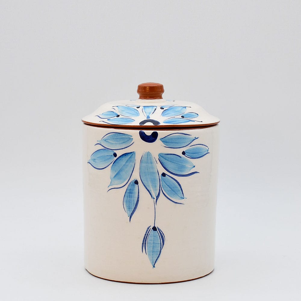 Boite de cuisine en terre cuite - Turquoises