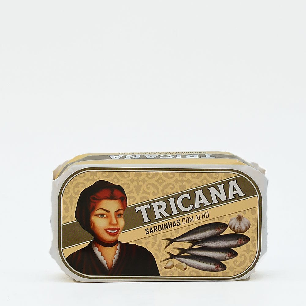 Boite de sardines portugaises à l'ail Tricana Tricana I Conserve de sardines à l'ail