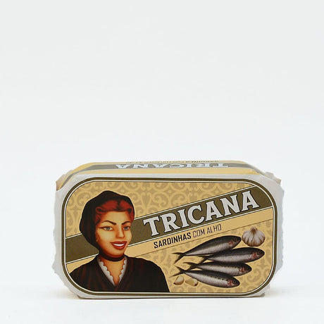 Boite de sardines portugaises à l'ail Tricana Tricana I Conserve de sardines à l'ail