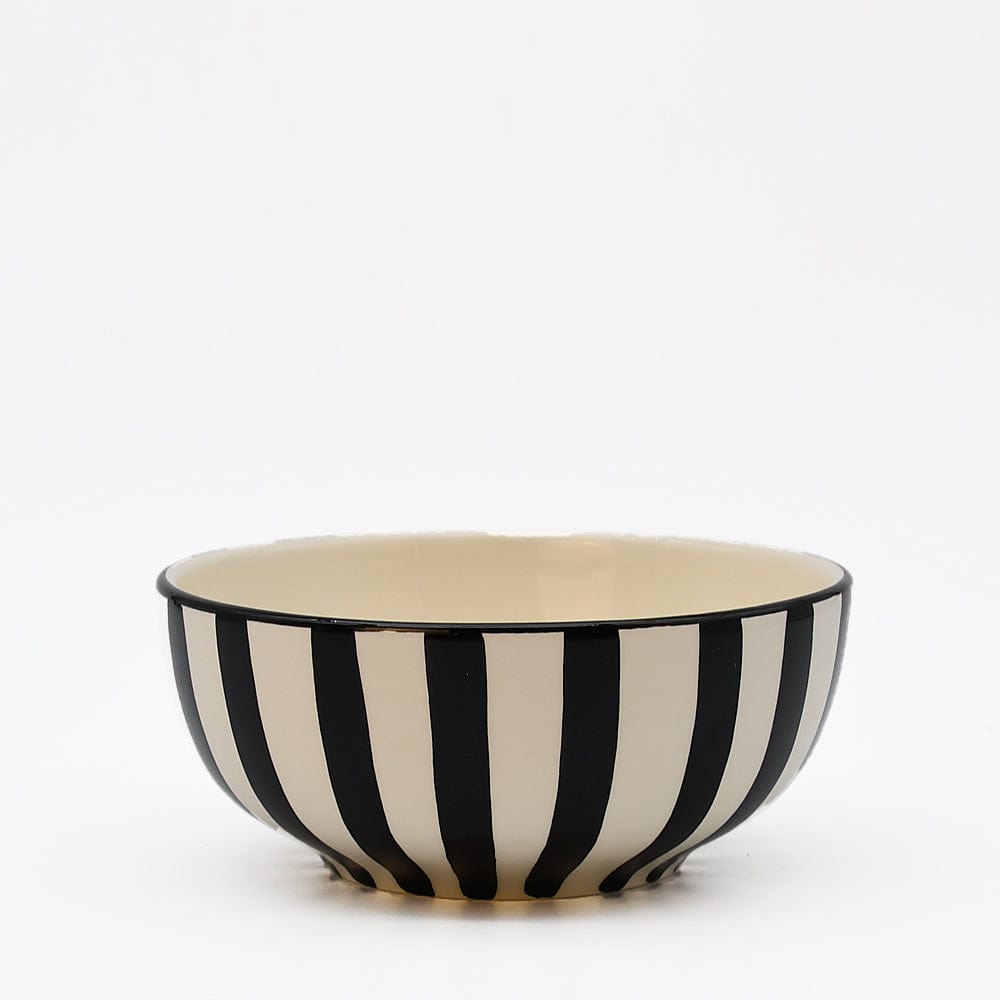 Bol à céréales rayé "Costa Nova Mar" 16cm - Noir
