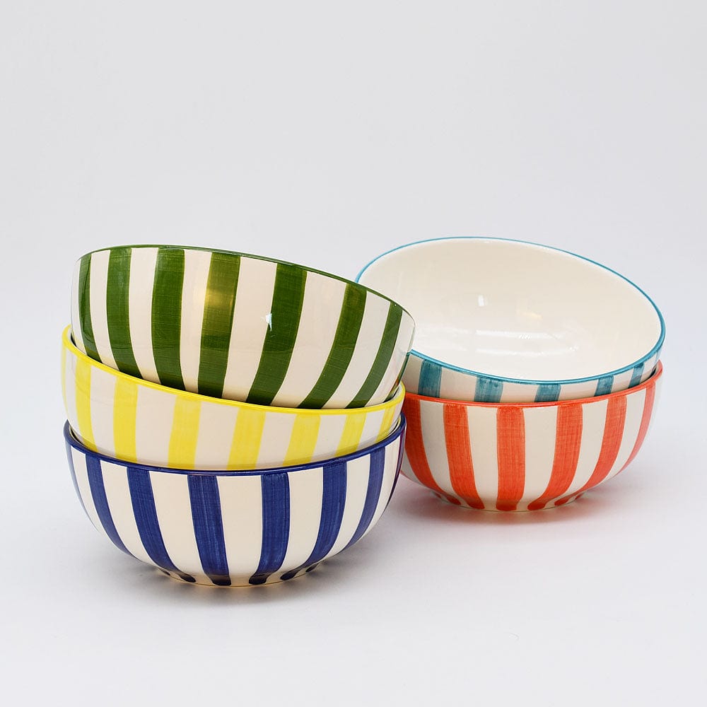 Bol à céréales rayé "Costa Nova Mar" 16cm - Noir