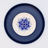 Brasão I Ceramic Plate 4.7'' - Blue