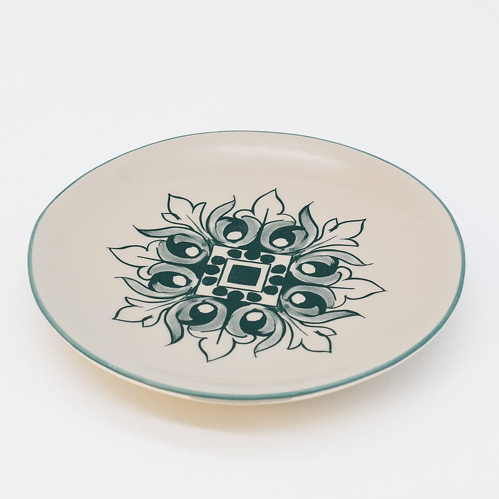 Brasão I Ceramic Plate 4.7'' - Green