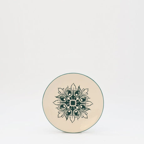 Brasão I Ceramic Plate 4.7'' - Green