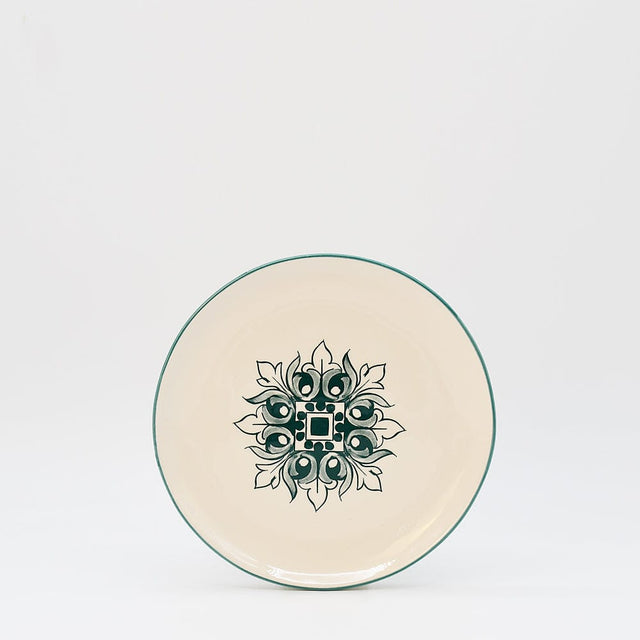 Brasão I Ceramic Plate 7.9'' - Green