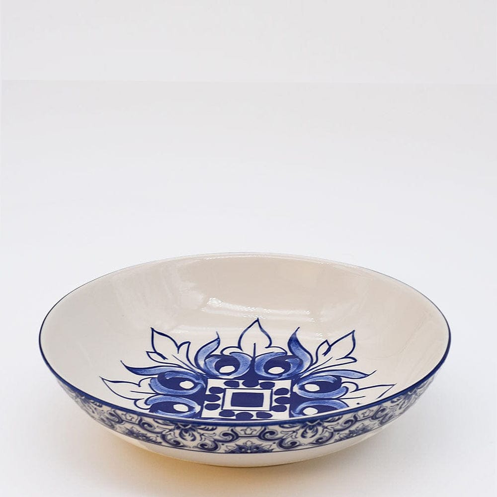 Brasão I Ceramic Salad Bowl - Blue