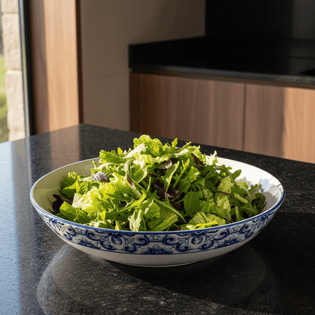 Brasão I Ceramic Salad Bowl - Blue