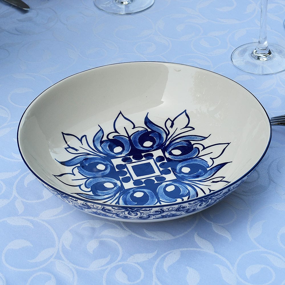 Brasão I Ceramic Salad Bowl - Blue