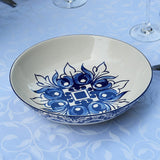 Brasão I Ceramic Salad Bowl - Blue