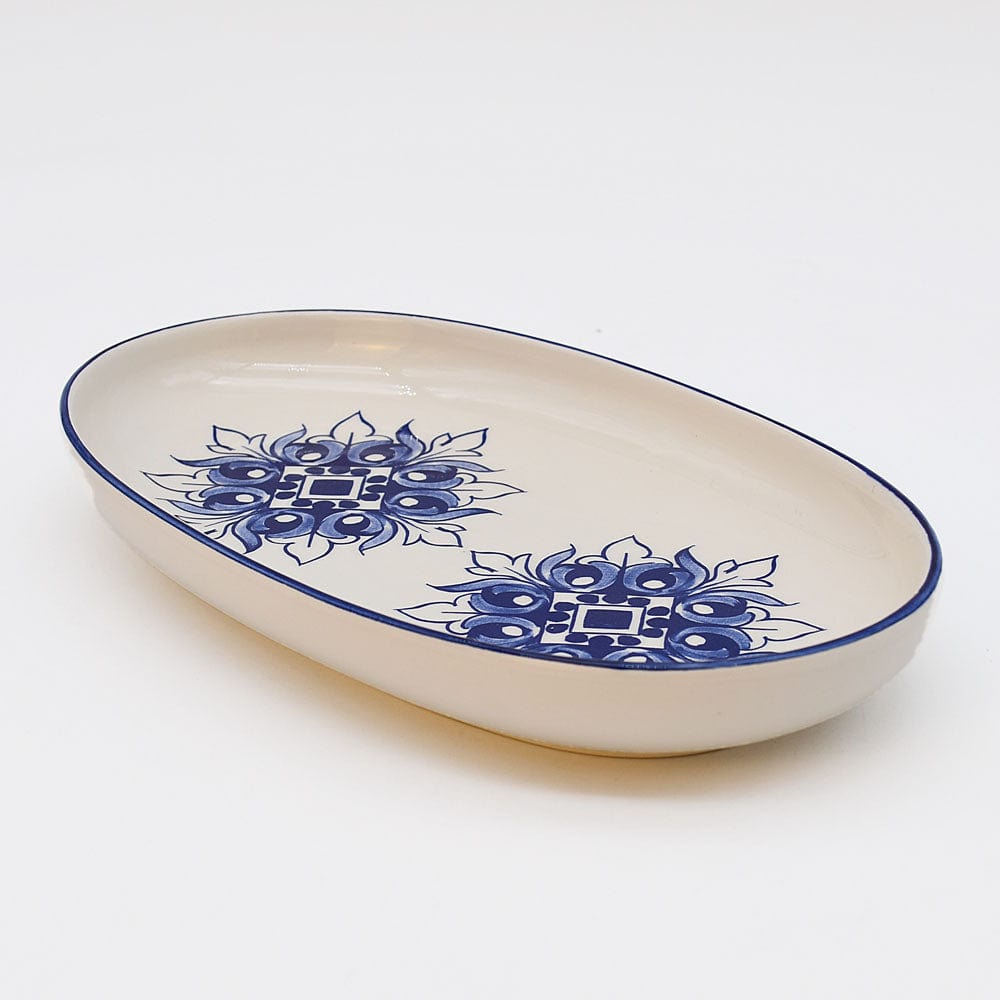 Brasão I Ceramic Serving Dish 10.2'' - Blue