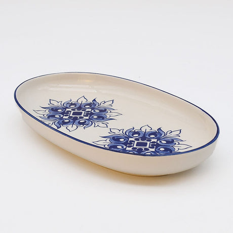 Brasão I Ceramic Serving Dish 10.2'' - Blue