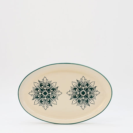 Brasão I Ceramic Serving Dish 10.2'' - Green