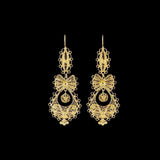 Brincos À Princesa I Gold-plated Silver Filigree Earrings 1.6 oz - 2.2''