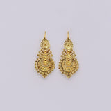 Brincos Á Rainha I Gold-plated Filigree Earrings 0.2 oz - 1.0''