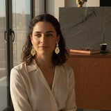 Brincos À Rainha I Gold-plated Silver Earrings 1.6 oz - 2.8''