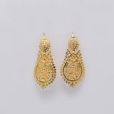 Brincos À Rainha I Gold-plated Silver Earrings 1.8 oz - 2.6''