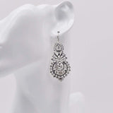Brincos À Rainha I Silver Filigree Earrings 0.3 oz - 2.0''