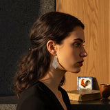 Brincos À Rainha I Silver Filigree Earrings 0.3 oz - 2.0''