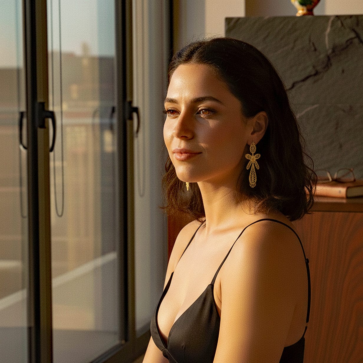 Brincos À Rei I Gold-plated Silver Filigree Earrings 1.8 oz - 2.6''