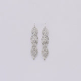 Brincos À Rei I Silver Filigree Earrings 0.3 oz - 2.4"