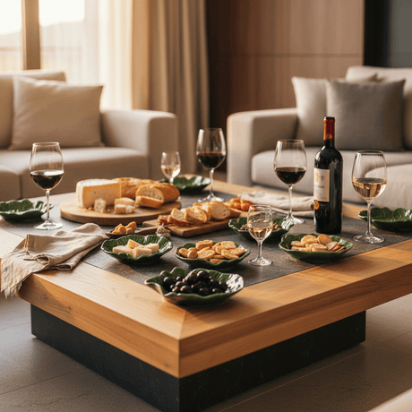 Cabbage Leaf-shaped Ceramic Plate - 6.3''