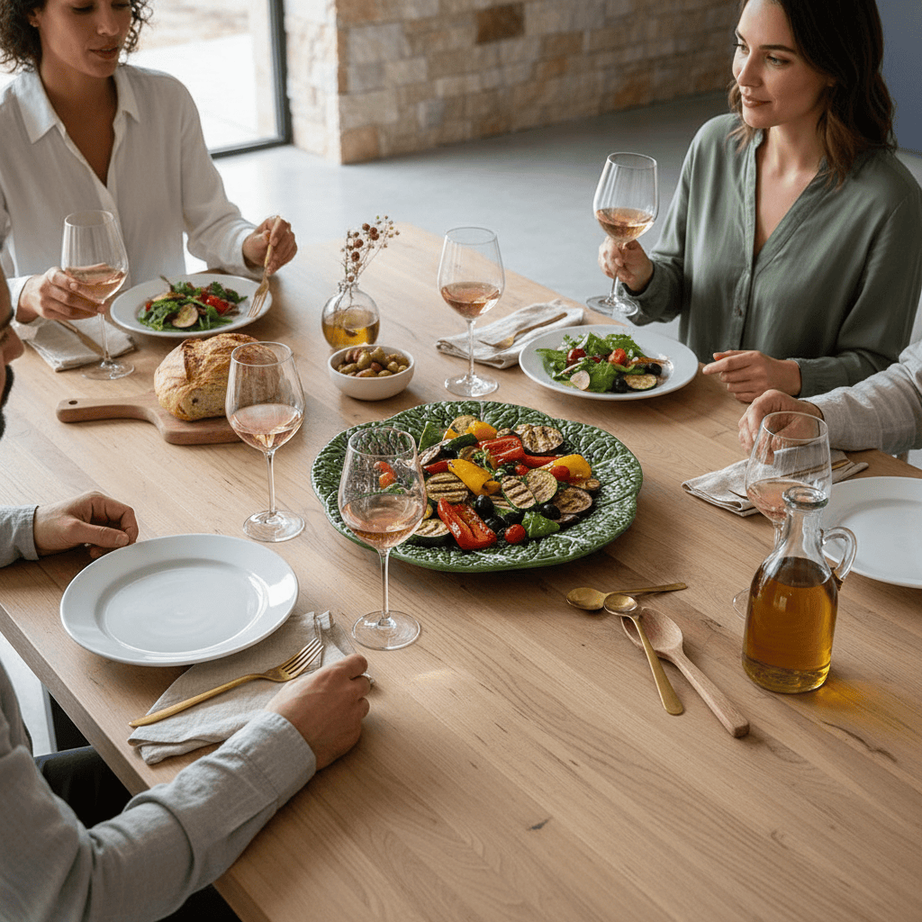 Cabbage-shaped Ceramic Charger Plate - Green