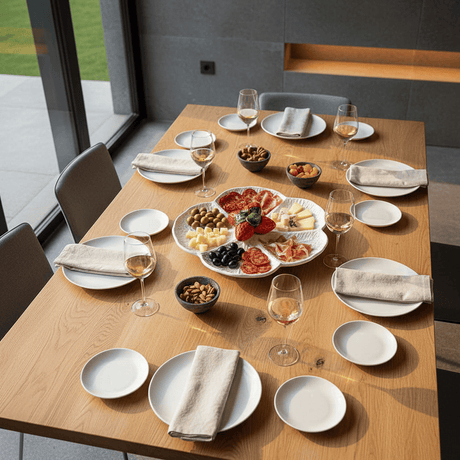 Cabbage-shaped Ceramic Serving Dish - 13.0''