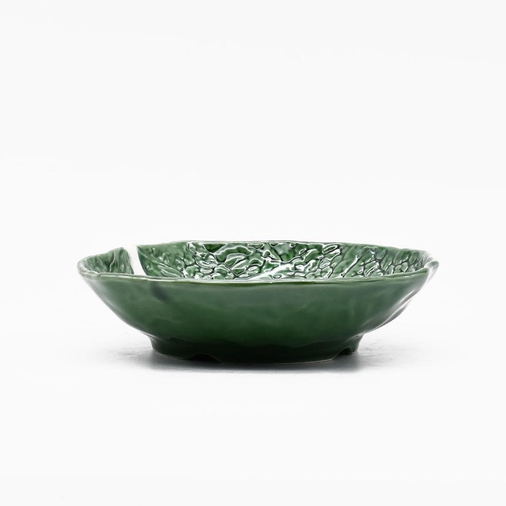Cabbage-shaped Ceramic Soup Plate - 7.9''