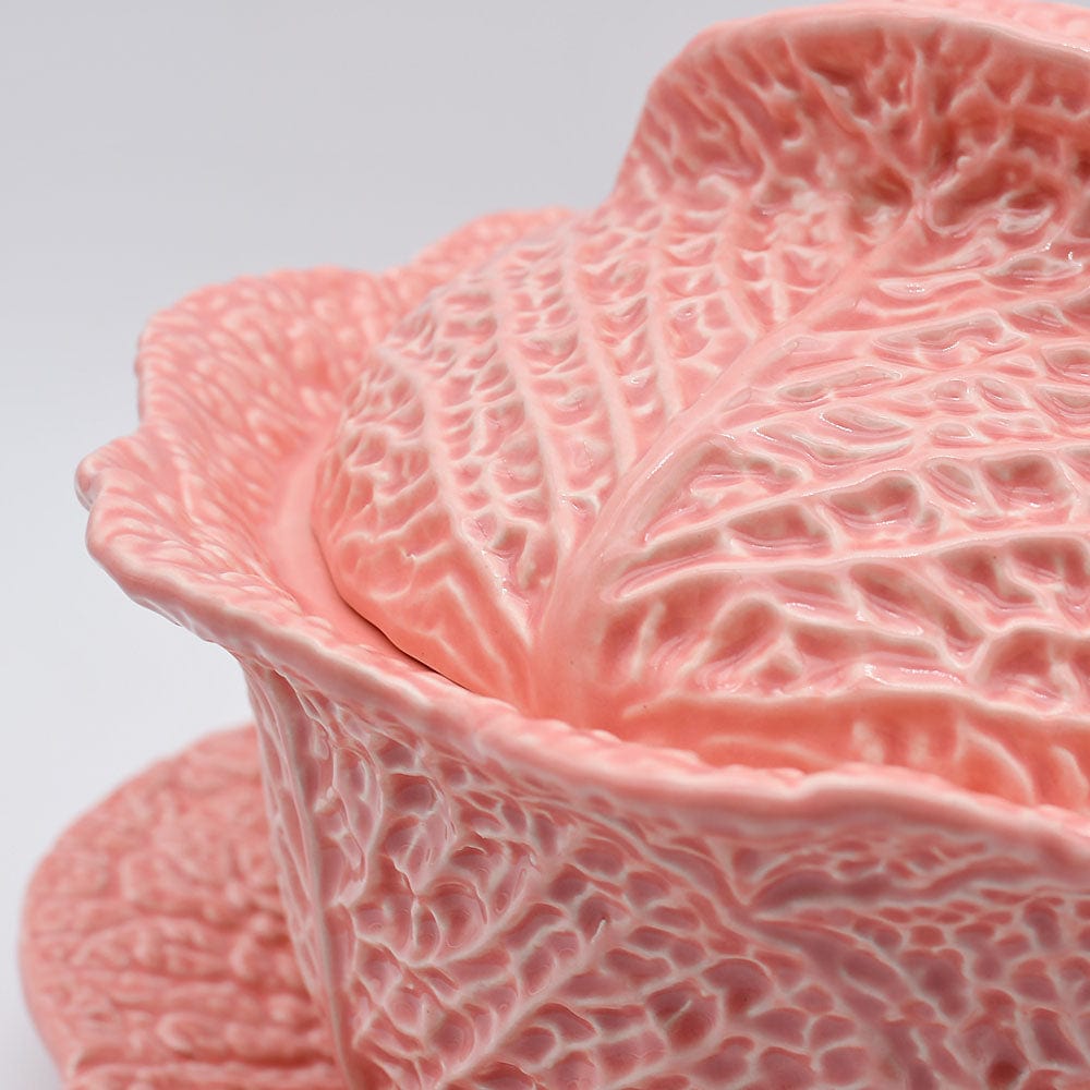 Cabbage-shaped Ceramic Tureen - 10.6"