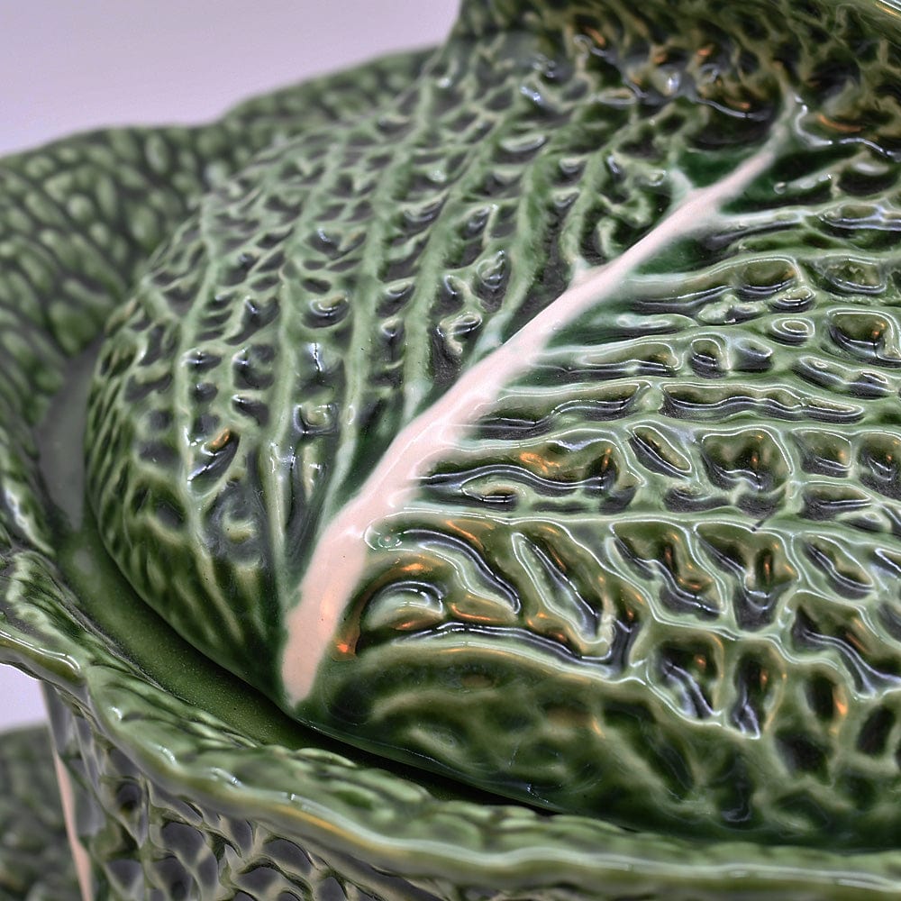 Green Cabbage-shaped soup tureen I Portuguese tableware – Luisa