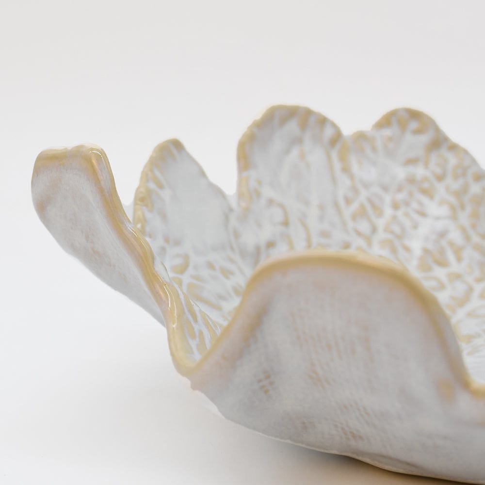 Cabbage-shaped Fine Stoneware Salad Bowl